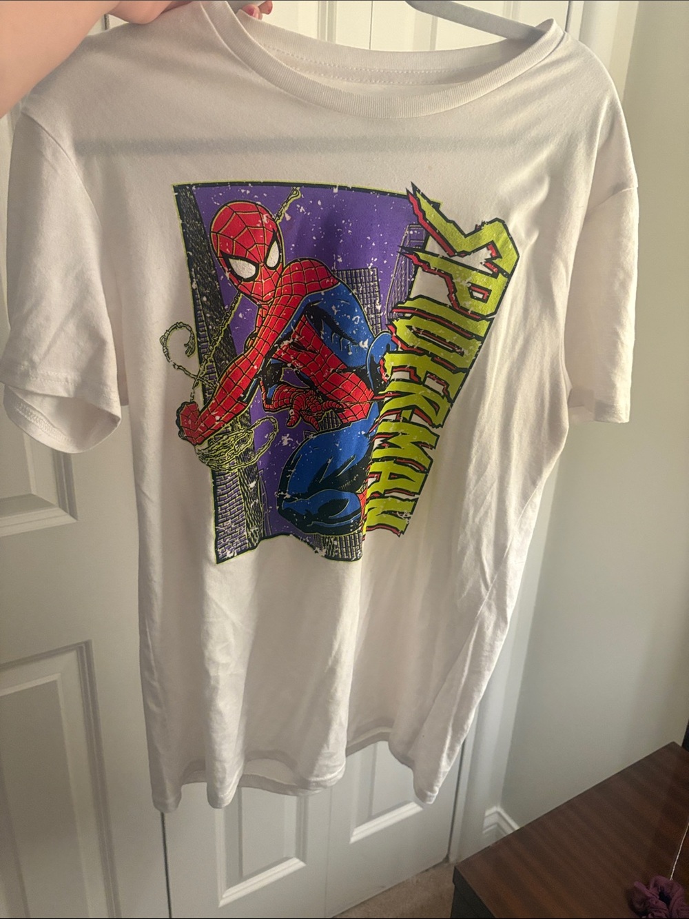 Spider-Man Graphic Tee - White man Shirt